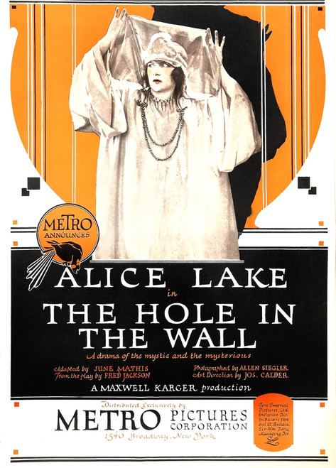 Hole In The Wall Us Poster Art Alice Lake 1921 Movie Poster Masterprint - Item # VAREVCMCDHOINEC050H