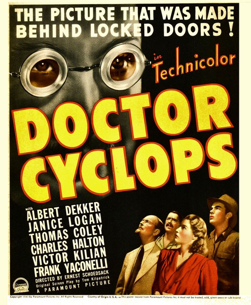 Dr. Cyclops Top Left: Albert Dekker Bottom Right Center: Janice Logan On Window Card 1940 Movie Poster Masterprint - Item # VAREVCMCDDRCYEC002H
