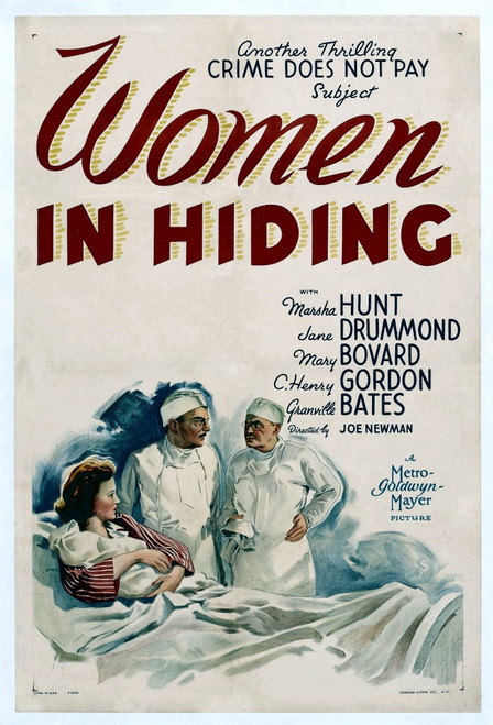 Women In Hiding 1940 Movie Poster Masterprint - Item # VAREVCMCDWOINEC049H