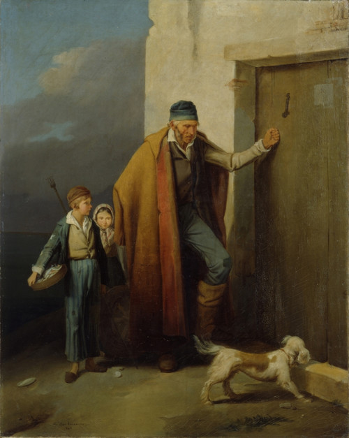 A Fisherman Coming Home By Eugenio Bosa 1835 - 1842 Italy Veneto Padua Civic Museum Eremitani Print - Item # VAREVCMOND076VJ070H
