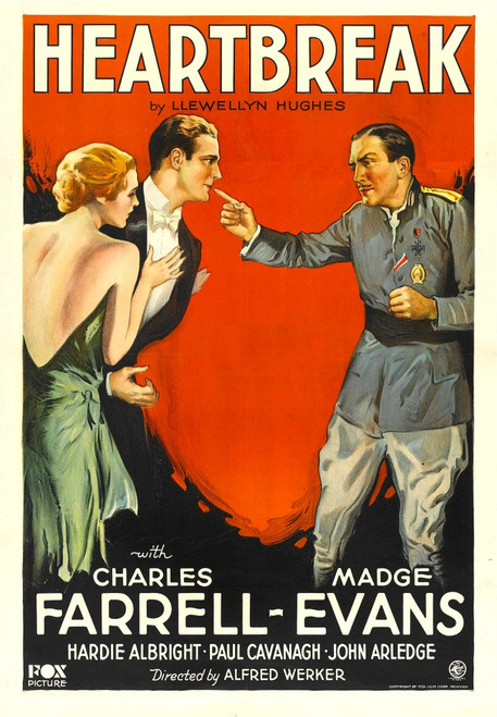 Heartbreak From Left: Madge Evans Charles Farrell 1931 Tm And Copyright ??20Th Century Fox Film Corp. All Rights Reserved./Courtesy Everett Collection Movie Poster Masterprint - Item # VAREVCMCDHEARFE001H