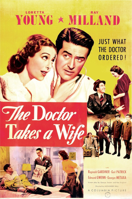 The Doctor Takes A Wife Us Poster Top From Left: Loretta Young Ray Milland 1940 Movie Poster Masterprint - Item # VAREVCMCDDOTAEC027H