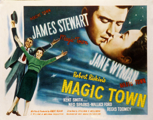 Magic Town James Stewart Jane Wyman 1947 Movie Poster Masterprint - Item # VAREVCMSDMATOEC077H