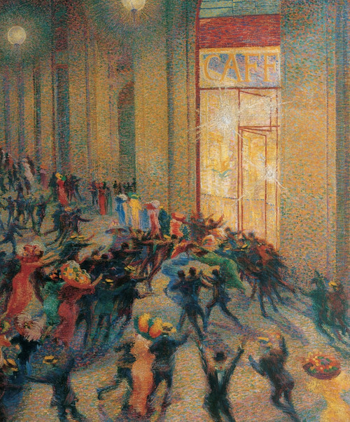 Boccioni Umberto A Fight In The Arcade 1910 20Th Century Oil On Canvas Italy Lombardy Milan Brera Art Gallery Jesi Collection Everett CollectionMondadori Portfolio Poster Print - Item # VAREVCMOND035VJ351H