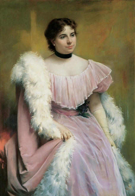 De Nittis Giuseppe Portrait Of A Lady 1878 19Th Century Pastel On Canvas Italy Campania Benevento Private Collection Everett CollectionMondadori Portfolio Poster Print - Item # VAREVCMOND035VJ211H