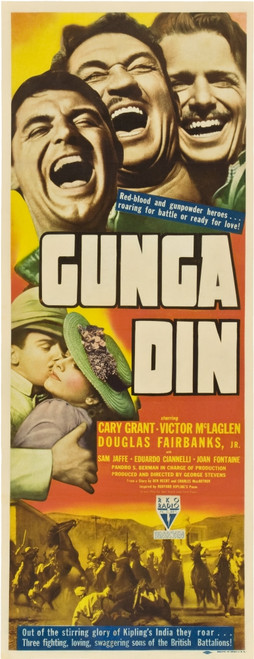 Gunga Din Top From Left: Bottom From Left: Cary Grant Victor Mclaglen Douglas Fairbanks Bottom From Left: Douglas Fairbanks Jr. Joan Fontaine 1939. Movie Poster Masterprint - Item # VAREVCMMDGUDIEC006H