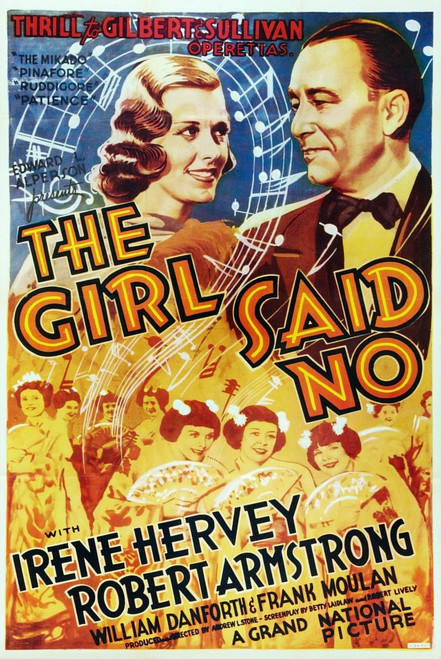 The Girl Said No Us Poster Art Top From Left: Irene Hervey Robert Armstrong 1937 Movie Poster Masterprint - Item # VAREVCMCDGISAEC001H