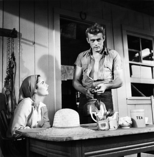Giant From Left Elizabeth Taylor James Dean 1956 Photo Print - Item # VAREVCMBDGIANEC234H