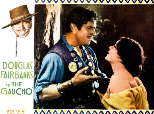 The Gaucho Upper Left: Douglas Fairbanks; Center: Douglas Fairbanks Lupe Velez Lobbycard 1927 Movie Poster Masterprint - Item # VAREVCMCDGAUCEC001H