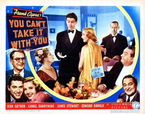 You Can'T Take It With You From Top Lionel Barrymore James Stewart Jean Arthur Edward Arnold Inset From Left Spring Byington James Stewart Jean Arthur Edward Arnold 1938 Movie Poster Masterprint - Item # VAREVCMMDYOCAEC017H