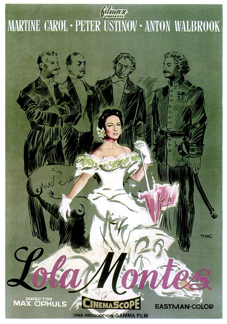 Lola Montes Martine Carol 1955. Movie Poster Masterprint - Item # VAREVCMCDLOMOEC045H