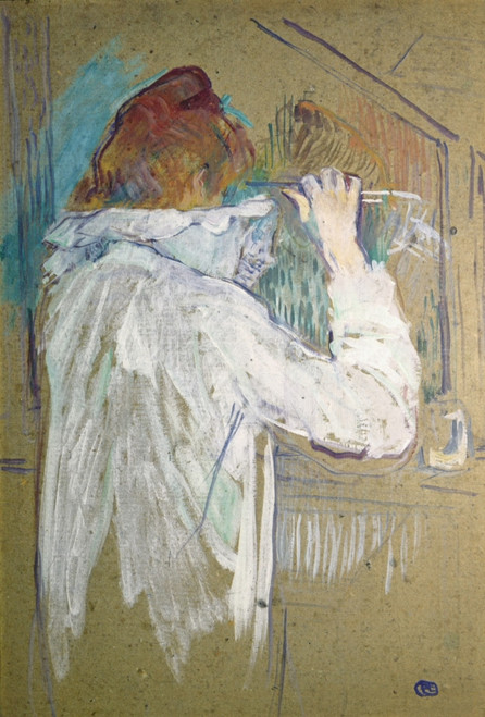 Woman Curling Her Hair Poster Print - Item # VAREVCMOND074VJ788H