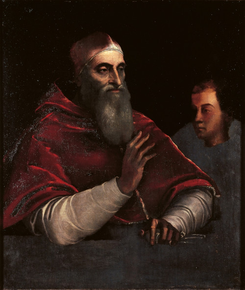 Portrait Of Pope Paul Iii Farnese With A Grandson Poster Print - Item # VAREVCMOND025VJ131H