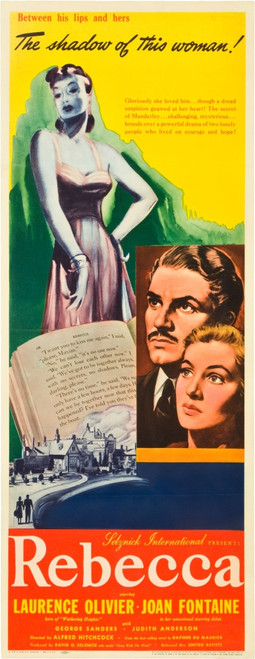 Rebecca From Left: Laurence Olivier Joan Fontaine 1940. Movie Poster Masterprint - Item # VAREVCMMDREBEEC005H