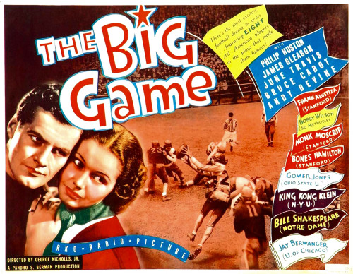 The Big Game From Left: Philip Huston June Travis 1936 Movie Poster Masterprint - Item # VAREVCMCDBIGAEC001H