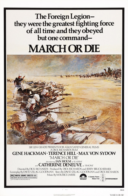 March Or Die Us Poster Art 1977 Movie Poster Masterprint - Item # VAREVCMCDMAOREC004H