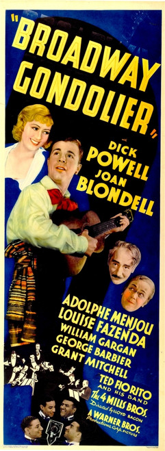 Broadway Gondolier From Top Left: Joan Blondell Dick Powell Adolphe Menjou Louise Fazenda Bottom: The 4 Mills Brothers 1935 Movie Poster Masterprint - Item # VAREVCMCDBRGOEC003H