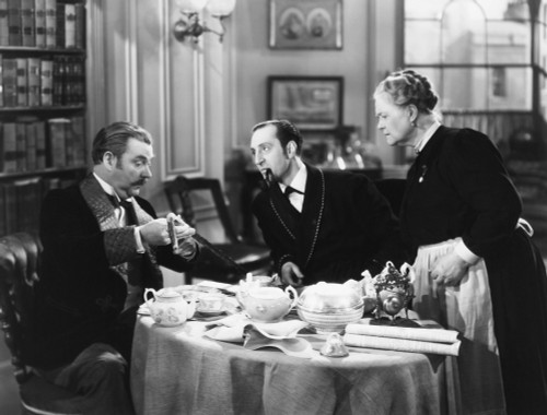 The Hound Of The Baskervilles From Left Nigel Bruce Basil Rathbone Mary Gordon 1939 Tm & Copyright ?20Th Century Fox Film Corp. All Rights Reserved/Courtesy Everett Collection Photo Print - Item # VAREVCMBDHOOFFE081H