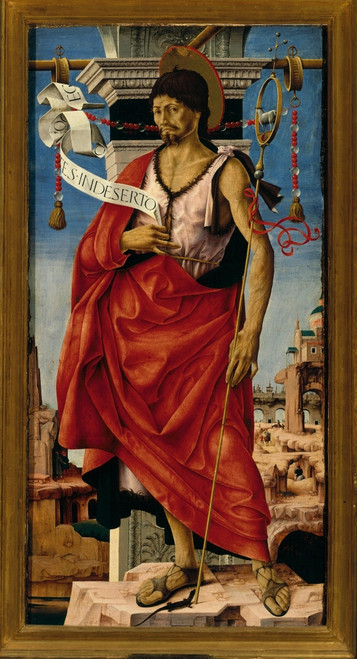 Griffoni Polyptych St John The Baptist Poster Print - Item # VAREVCMOND028VJ159H