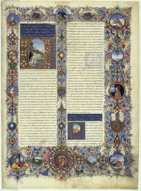 Illuminated Page From The Bible Of Federico Di Montefeltro Poster Print - Item # VAREVCMOND077VJ298H
