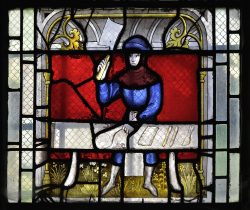 Tained-Glass Window Of The Saint Claude Chapel In Collegiate Church Of Notre-Dame De Semur-En-Auxois Print - Item # VAREVCCRLA002YF643H
