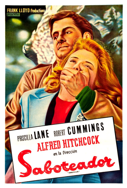 Saboteur Robert Cummings Priscilla Lane 1942. Movie Poster Masterprint - Item # VAREVCMCDSABOEC028H