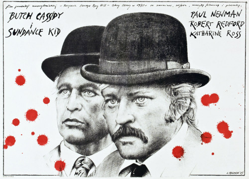 Butch Cassidy And The Sundance Kid Polish Poster From Left: Paul Newman Robert Redford 1969 Tm And Copyright ?? 20Th Century Fox Film Corp. All Rights Reserved./Courtesy Everett Collection Movie Poster Masterprint - Item # VAREVCMMDBUCAFE001H