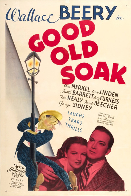 The Good Old Soak From Left: Wallace Beery Betty Furness Eric Linden 1937 Movie Poster Masterprint - Item # VAREVCMCDGOOLEC001H