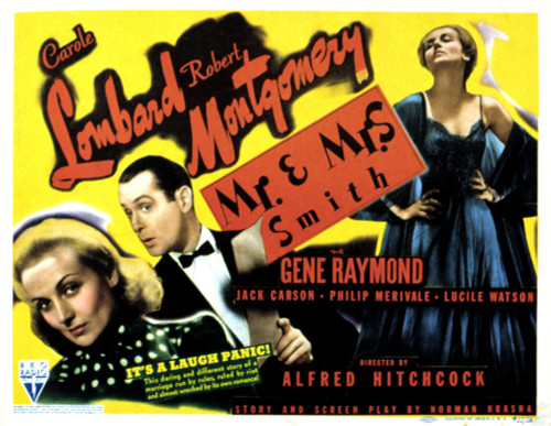 Mr. And Mrs. Smith Carole Lombard Robert Montgomery 1941 Movie Poster Masterprint - Item # VAREVCMSDMIANEC016H