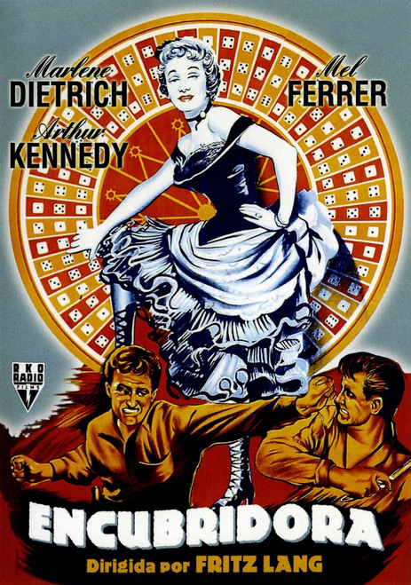 Rancho Notorious Top: Marlene Dietrich On Spanish Poster Art 1952. Movie Poster Masterprint - Item # VAREVCMCDRANOEC012H