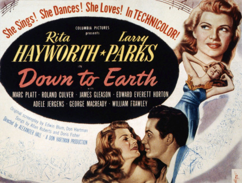 Down To Earth Rita Hayworth Larry Parks 1947 Movie Poster Masterprint - Item # VAREVCMSDDOTOEC047H