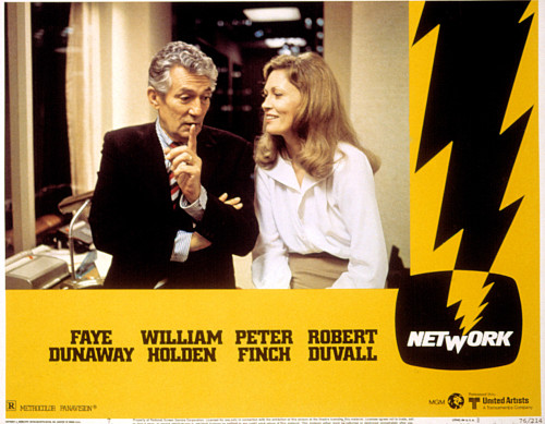 Network Peter Finch Faye Dunaway 1976 Movie Poster Masterprint - Item # VAREVCMSDNETWEC011H