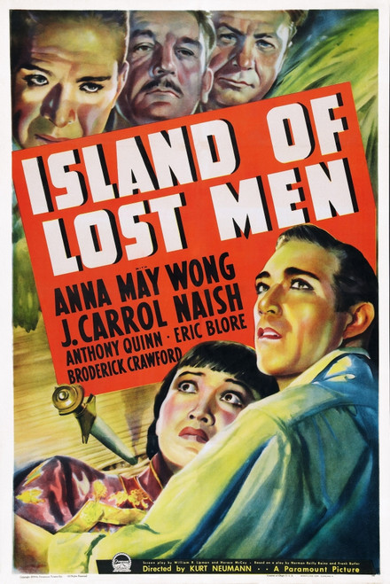 Island Of Lost Men Us Poster Art Top From Left: J. Carrol Naish Broderick Crawford Eric Blore; Bottom From Left: Anna May Wong Anthony Quinn 1939 Movie Poster Masterprint - Item # VAREVCMCDISOFEC051H