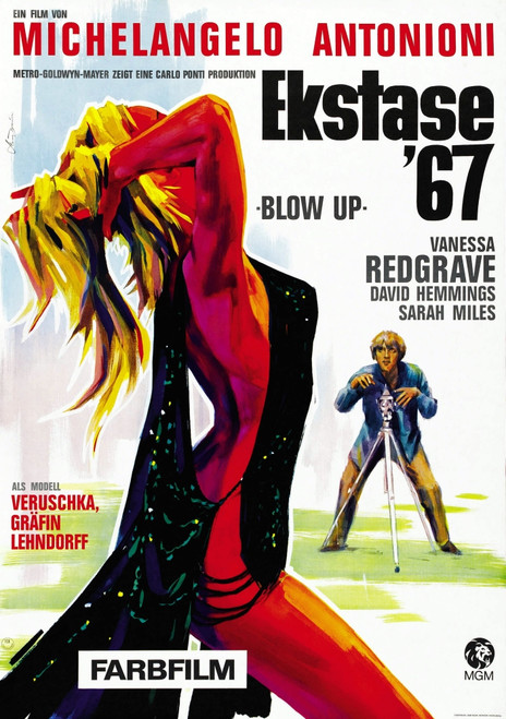 Blowup Far Right: David Hemmings On German Poster Art 1966. Movie Poster Masterprint - Item # VAREVCMCDBLUPEC004H