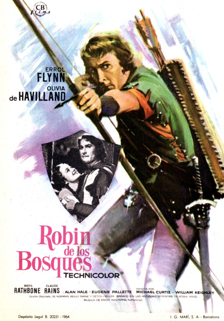 The Adventures Of Robin Hood Movie Poster Masterprint - Item # VAREVCMCDADOFEC028