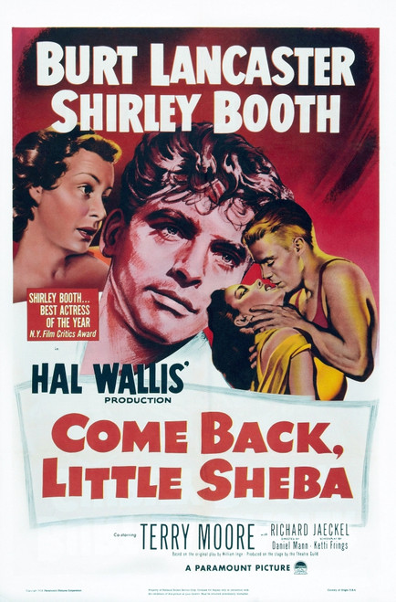 Come Back Little Sheba Us Poster Art Burt Lancaster Shirley Booth 1952 Movie Poster Masterprint - Item # VAREVCMSDCOBAEC008H