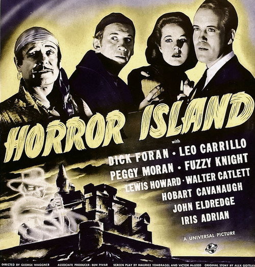 Horror Island From Left: Leo Carrillo Fuzzy Knight Peggy Moran Dick Foran On Window Card 1941 Movie Poster Masterprint - Item # VAREVCMMDHOISEC001H