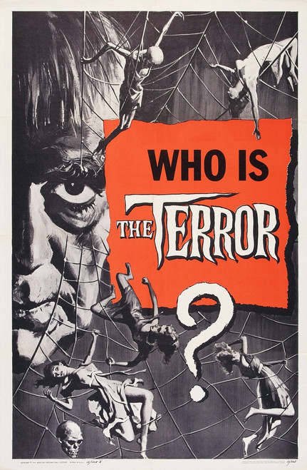 The Terror Boris Karloff On 1 Sheet Advance 'Teaser' Poster Art 1963. Movie Poster Masterprint - Item # VAREVCMMDTERREC003H