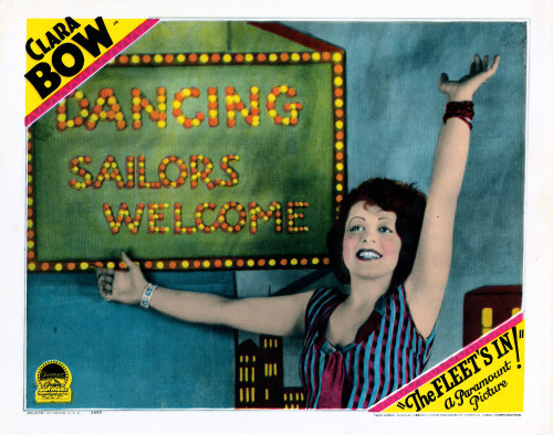 The Fleet'S In Us Lobbycard Clara Bow 1928. Movie Poster Masterprint - Item # VAREVCMMDFLINEC003H