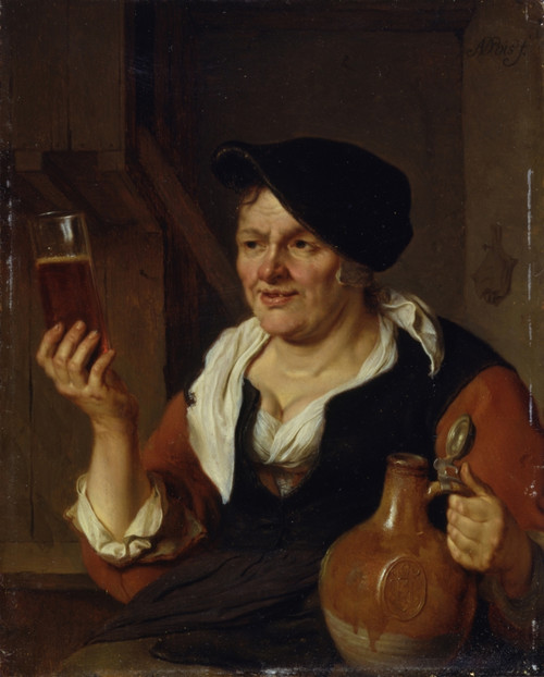 Woman Drinking Some Beer Poster Print - Item # VAREVCMOND077VJ116H
