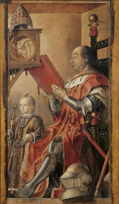 Double Portrait Of Federico Da Montefeltro And His Son Guidobaldo Poster Print - Item # VAREVCMOND025VJ275H