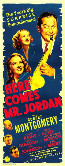 Here Comes Mr. Jordan Top From Left: Evelyn Keyes Rita Johnson Robert Montgomery Bottom From Top: James Gleason Claude Rains Edward Everett Horton 1941. Movie Poster Masterprint - Item # VAREVCMMDHECOEC005H