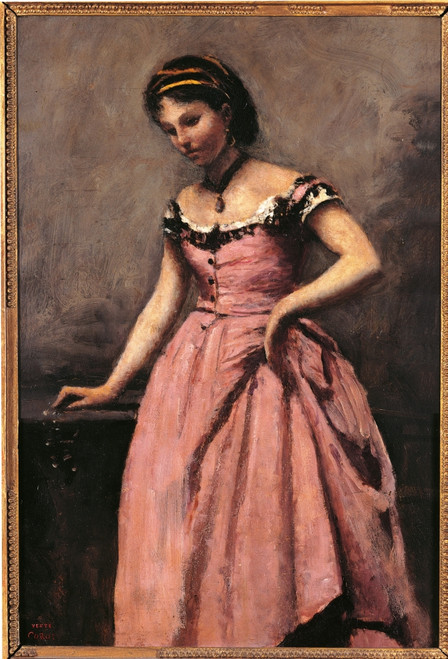 Young Woman In A Pink Dress Poster Print - Item # VAREVCMOND025VJ940H