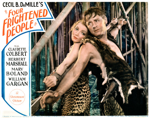Four Frightened People Claudette Colbert Herbert Marshall Lobbycard 1934 Movie Poster Masterprint - Item # VAREVCMSDFOFREC005H