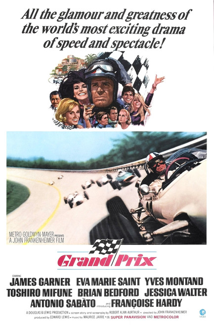 Grand Prix James Garner Eva Marie Saint Poster Art 1966. Movie Poster Masterprint - Item # VAREVCM8DGRPREC001H