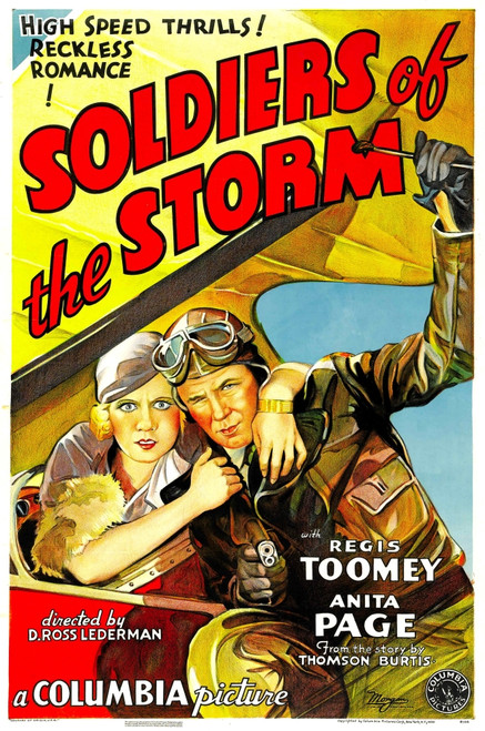 Soldiers Of The Storm From Left: Anita Page Regis Toomey 1933. Movie Poster Masterprint - Item # VAREVCMMDSOOFEC038H