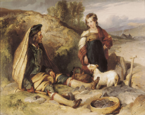 The Stonebreaker And His Daughter. 1830. Oil On Canvas. United Kingdom. London. Victoria And Albert Museum. ?? Aisa/Everett Collection Poster Print - Item # VAREVCFINA054AH002H