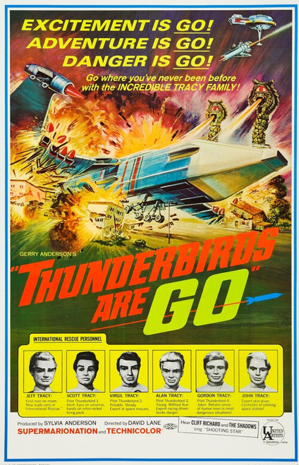 Thunderbards Are Go Poster Art 1966. Movie Poster Masterprint - Item # VAREVCMCDTHAREC013H