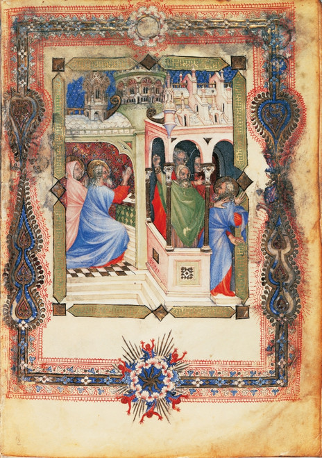 From The Offiziolo Of Gian Galeazzo Visconti Rejection Of Joachims Sacrifice Poster Print - Item # VAREVCMOND026VJ408H