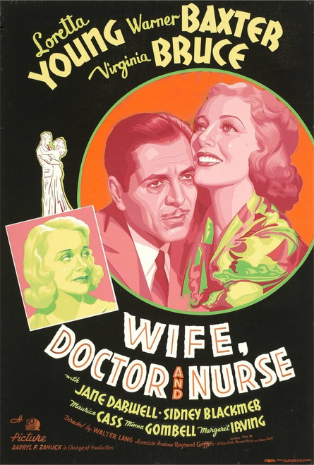 Wife Doctor And Nurse From Left: Virginia Bruce Warner Baxter Loretta Young 1937 Tm And Copyright ??20Th Century Fox Film Corp. All Rights Reserved./Courtesy Everett Collection Movie Poster Masterprint - Item # VAREVCMMDWIDOFE001H